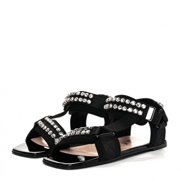 Authentic GUCCI rhinestone sandals, size 6.5 excellent condition, Teva style - Picture 16 of 16